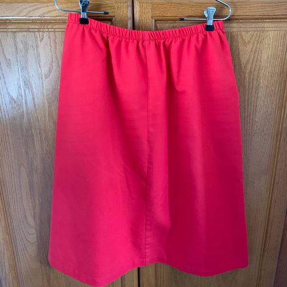 Vintage red A line skirt size 18 - Picture 3 of 6